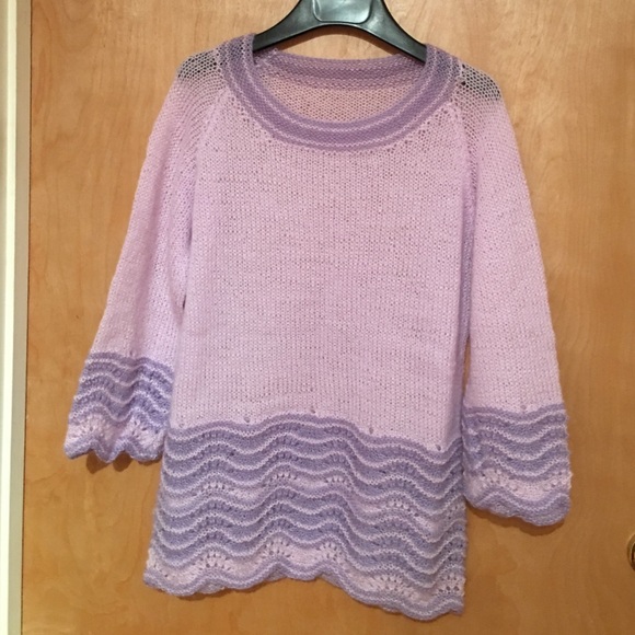 Lilac mohair sweater - Picture 4 of 6